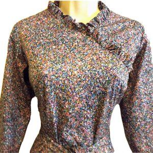 70s Vintage Fit & Flare Dress By British Lady Medium M Vtg Pink